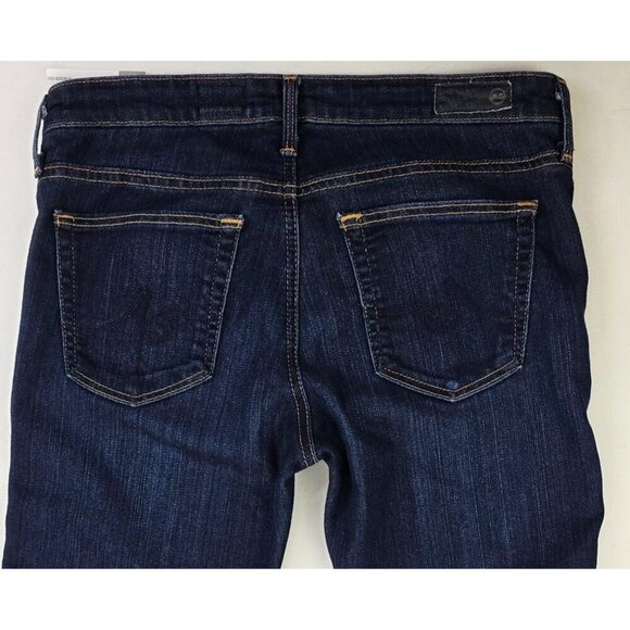 AG Adriano Goldschmied Size 27X26 Women The Stevie Cuff Slim Straight Blue Jeans - Picture 9 of 12